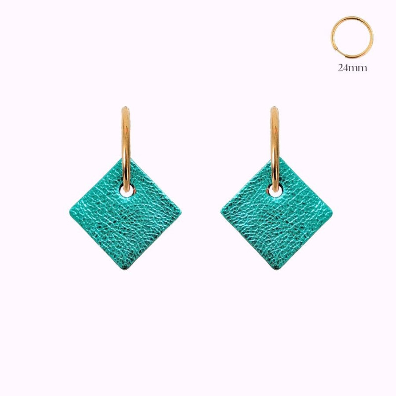 Boucles d'oreilles en cuir - Carrey | Demisel Bijoux