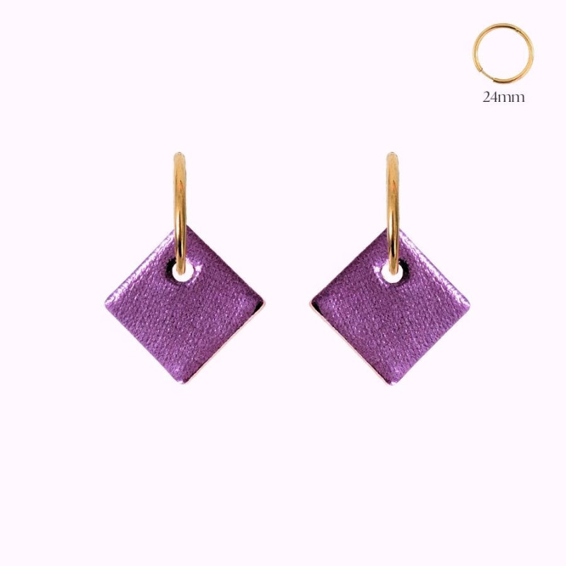 Boucles d'oreilles en cuir - Carrey | Demisel Bijoux