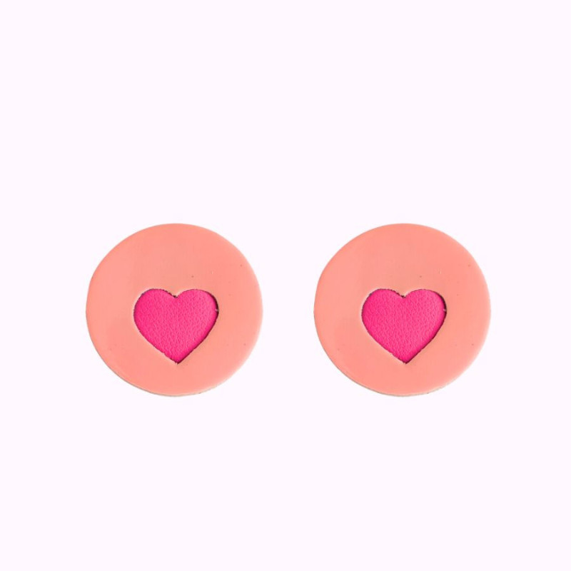 Boucles d'oreilles en cuir - Boobs | Demisel Bijoux