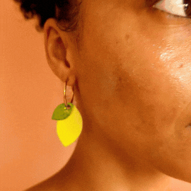 Boucles Citron Créoles GIF