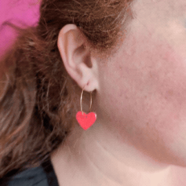 Boucles Coeur grenadine GIF